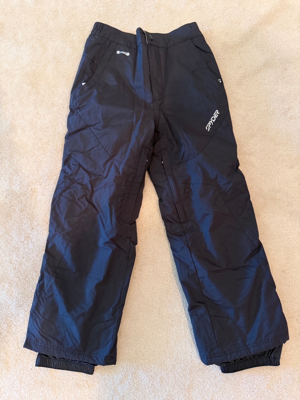 Spyder Unisex Youth Black Snow Ski Snowboard Pants Kids Size 12